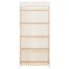 vidaXL Armadio bianco 79 x 40 x 170 cm tessuto Anteprima dell’immagine prodotto 1