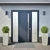 vidaXL Fioriera 2 pezzi Bianco 35x35x75 cm Acciaio Anteprima dell’immagine prodotto 3