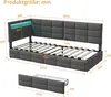 Polsterbett Schlafsofa 90x200, Einzelbett mit 2 Schubladen, Produktbild-Vorschau 6