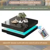 okwish Table basse carrée noire 70 x 70 x 36 cm – style Voir les images du produit 3