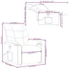 Fauteuil de massage avec releveur Marron Tissu Voir les images du produit 8
