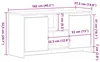 vidaXL: Mueble de TV de 102 x 37,5 x 52,5 cm, color , Vista previa de la imagen del producto 8