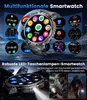 Smartwatch Herren Militär mit 1000mAh Akku/LED-Licht,1,85” Produktbild-Vorschau 9