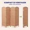IvoQ Raumteiler – 4 Paneele – 170 x 160 cm – Faltbarer Produktbild-Vorschau 6