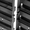A close-up view of two black plastic interlocking panels, likely part of a storage system or organizer. Produktbild-Vorschau