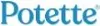 The image shows the word 'Potette' in a blue gradient. Produktbild-Vorschau