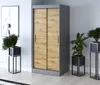 Szafa przesuwna 90x200cm - Antracyt Mat/Dąb Artisan - Szafa Podgląd zdjęcia produktu 2