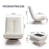 Bodensessel 360° drehbar, Relaxsessel mit verstellbarer Produktbild-Vorschau 6