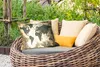 MuchoWow® Outdoor Kissen - Weltkarte - Schwarz - Braun - Produktbild-Vorschau 3