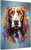 Hund Cocker Spaniel Pop Art Leinwandbild Wandbild Produktbild-Vorschau 1