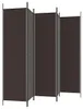 vidaXL Set da 5 pannelli divisori Braun 250x200 cm in Anteprima dell’immagine prodotto 5