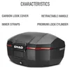 SHAD SH51 Motorrad-Topcase Carbon-Look 51L Produktbild-Vorschau 5