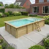Piscina in legno AQUA 7 x 3.75 – H.1.45 m con spiaggia, Anteprima dell’immagine prodotto 3