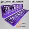 2 Stück Kennzeichenhalter Violett - Chrom Produktbild-Vorschau 7