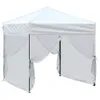 A white party tent with mesh side walls. Náhled obrázku produktu