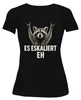 Es eskaliert eh Waschbär Rocker Party Humor Vintage Retro Produktbild-Vorschau 2