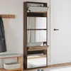 vidaXL Scarpiera con specchio 5 scomparti rovere marrone Anteprima dell’immagine prodotto 9