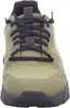 A close-up front view of a green sneaker with black laces. Produktbild-Vorschau