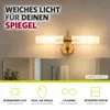 Spiegelleuchte Badezimmer in Messing 2x G9 Produktbild-Vorschau 3