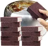 Scheuerschwämme 10 Stück, 10x7x2,5 cm, kratzfrei, braun Productafbeelding-voorbeeld