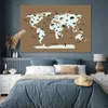 MuchoWow® Poster Weltkarte - Tiere - Braun 180x120 cm - Produktbild-Vorschau 4