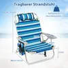 COSTWAY 2 chaises de plage pliantes, chaises de camping Voir les images du produit 3