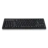 A black keyboard is shown from a slightly elevated front view against a white background. Náhled obrázku produktu