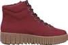 A single red boot with a brown sole is shown against a white background. Produktbild-Vorschau