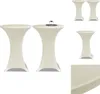 2 x Tischhusse für Stehtisch Stretchhusse Ø80 cm Produktbild-Vorschau 1