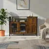Relaxdays Küchenschrank mit Glastüren, HBT: 75 x 110 x 33 Produktbild-Vorschau 4