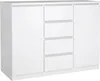 Sideboard NAIA Buffet blanc brillant Voir les images du produit 1