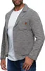 Reslad Herren Strick Sakko Blazer Strick-Jacke RS-1421 Grau Produktbild-Vorschau 3