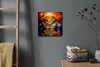 Coloray Uhr auf Leinwand 30x30 cm Wand Uhr Dekoration Produktbild-Vorschau 4