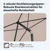 Sekey Sonnenschirm 200 x 125 cm Rechteckig Balkonschirm mit Produktbild-Vorschau 4