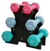 Set di manubri Relaxdays, 3 paia; da 1 a 3 kg, in ghisa, Anteprima dell’immagine prodotto 8
