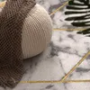 Teppich Wohnzimmer Kurzflor Modernes Marmor Design Produktbild-Vorschau 3