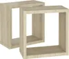 vidaXL Scaffali a cubo 2 pezzi rovere Sonoma 30x15x30 cm Anteprima dell’immagine prodotto 5