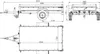 Technical drawings of a trailer with dimensions. Produktbild-Vorschau