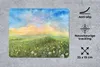 MuchoWow® Mauspad Mousepad Tal - Aquarell - Sommer 23x19 cm Produktbild-Vorschau 3