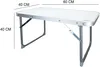 Color Baby Foldable Table 60X40X40 Cm - White Produktbild-Vorschau 3