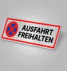 Schild Ausfahrt freihalten 15x5 cm Alu/Dipond selbstklebend Produktbild-Vorschau 3