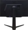 The back of a black computer monitor on a white background. Produktbild-Vorschau