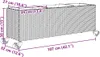 vidaXL květináč s kolečky 3 květináče šedý 107x32x38 cm Náhled obrázku produktu 7