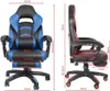 Gaming Drehstuhl schwarz/blau mit Fußstütze, 140° Neigung, Produktbild-Vorschau 1