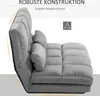 HOMCOM Bodenstuhl 2-in-1 Bodensessel Bett mit Rückenlehne 3 Produktbild-Vorschau 5