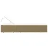 Lettino prendisole in poly rattan marrone e bianco crema Anteprima dell’immagine prodotto 5