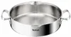 A stainless steel pot with two handles on a white background. Produktbild-Vorschau