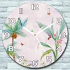 Wanduhr aus Glas Rund fi 30 Paradies Dschungel Quarz Deko Produktbild-Vorschau 1