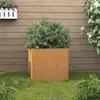 vidaXL Fioriera 42x40x39 cm in acciaio corten Anteprima dell’immagine prodotto 7