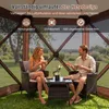 COSTWAY Pop up Pavillon für 6-8 Personen, Faltpavillon mit Produktbild-Vorschau 3